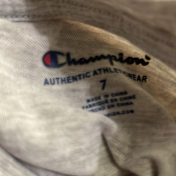NWT champion tshirt and shorts size 7 - Picture 5 of 6
